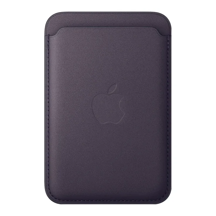 Apple - Wallet for mobile phone / credit card - MagSafe compatibility - microtwill, FineWoven - midnight purple - for iPhone 12, 13, 14, 15, 16, 16e, 17, 17e, 18, Air