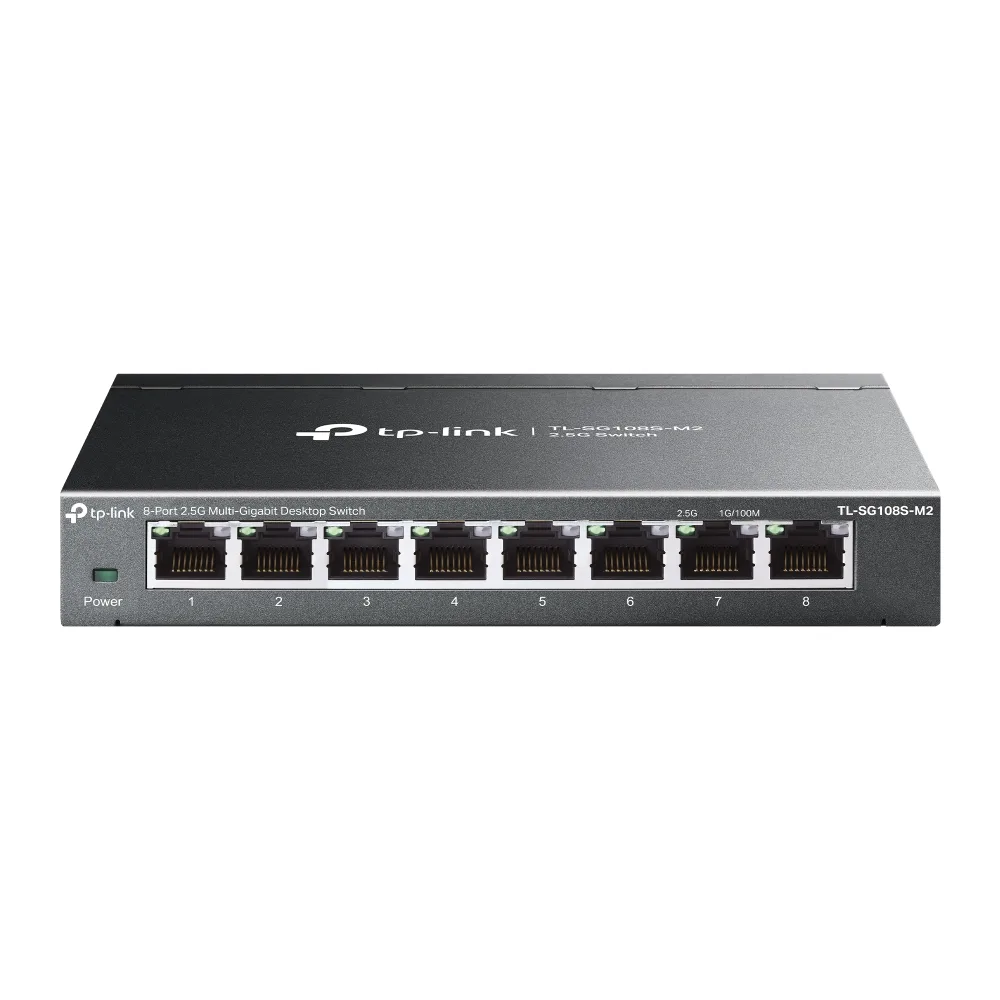 TP-Link TL-SG108S-M2 V1 - Switch - unmanaged - 8 x 100/1000/2.5G - desktop, wall-mountable