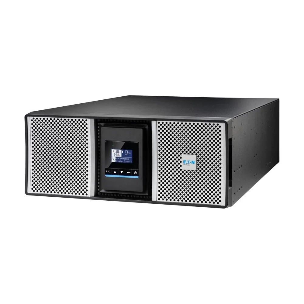Eaton 9PX G2 9PX8KIRTNG2 - UPS (rack-mountable / external) - AC 200/208/220/230/240 V - 8000 watt - 8000 VA - 1-phase - 9 Ah - Ethernet 10/100/1000, RS-232, USB - output connectors: 17 - PFC - 4U - 19" - black, silver