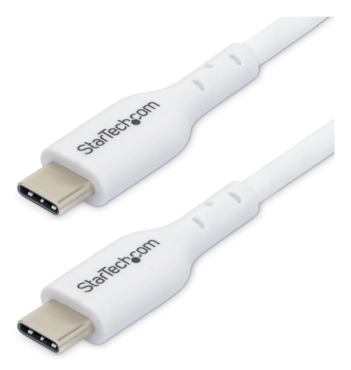 StarTech 3.3ft (1m) USB-C Charging Cable, Charge & Sync, 60W (3A) PD, USB 2.0 Laptop Charger Cable - White USB C Charging Cord - USB cable - USB-C (M) to USB-C (M) - USB 2.0 - 3 A - 1 m - halogen-free, passive, USB Power Delivery (60W), Power Delivery 2.0 support - white