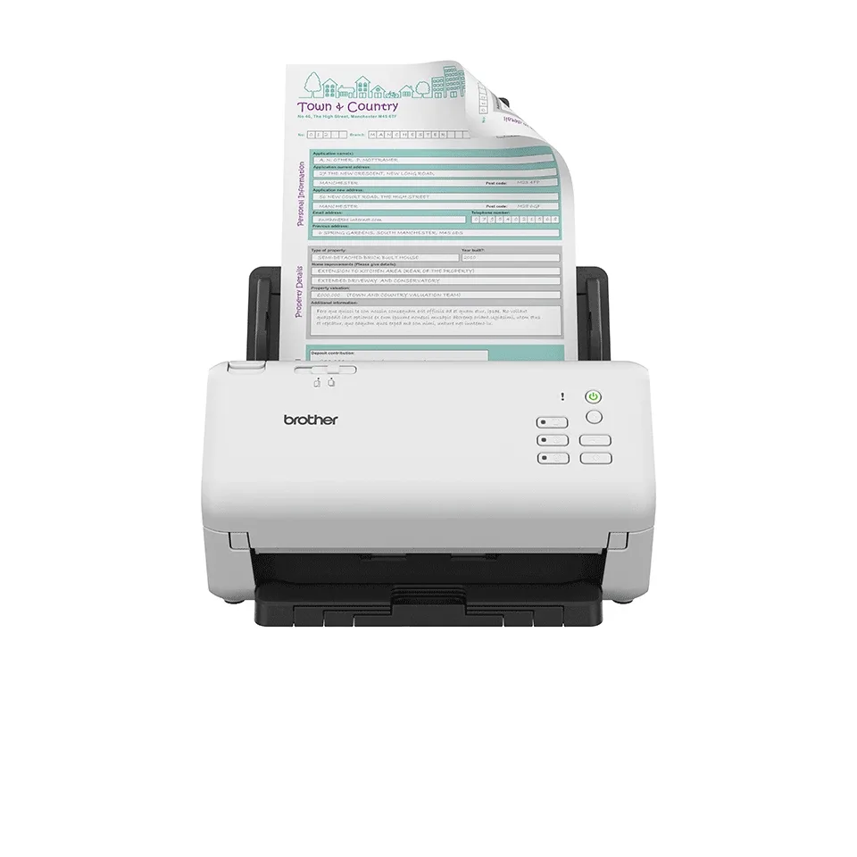 Brother ADS4300NZU1 ADS-4300N 2-SIDED Scan Up to 40PPM / 80IPM 80 Sheet Adf 3 Con