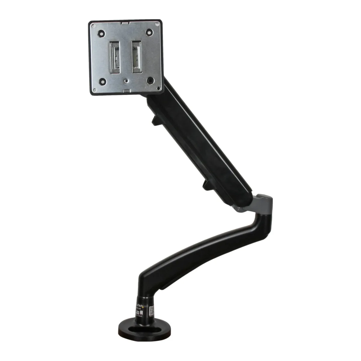 Startech Desk Clamp Monitor Mount - Adjustable - Supports Monitors 12" to 34" - Full Motion Slim VESA Mount Monitor Arm - Desk & Grommet Clamp -Black (ARMSLIM) - Mounting kit - adjustable arm - for LCD display - plastic, steel - black - screen size: 12"-34" - desk-mountable - for P/N: ARMSTS, ARMSTSLG, STSCART