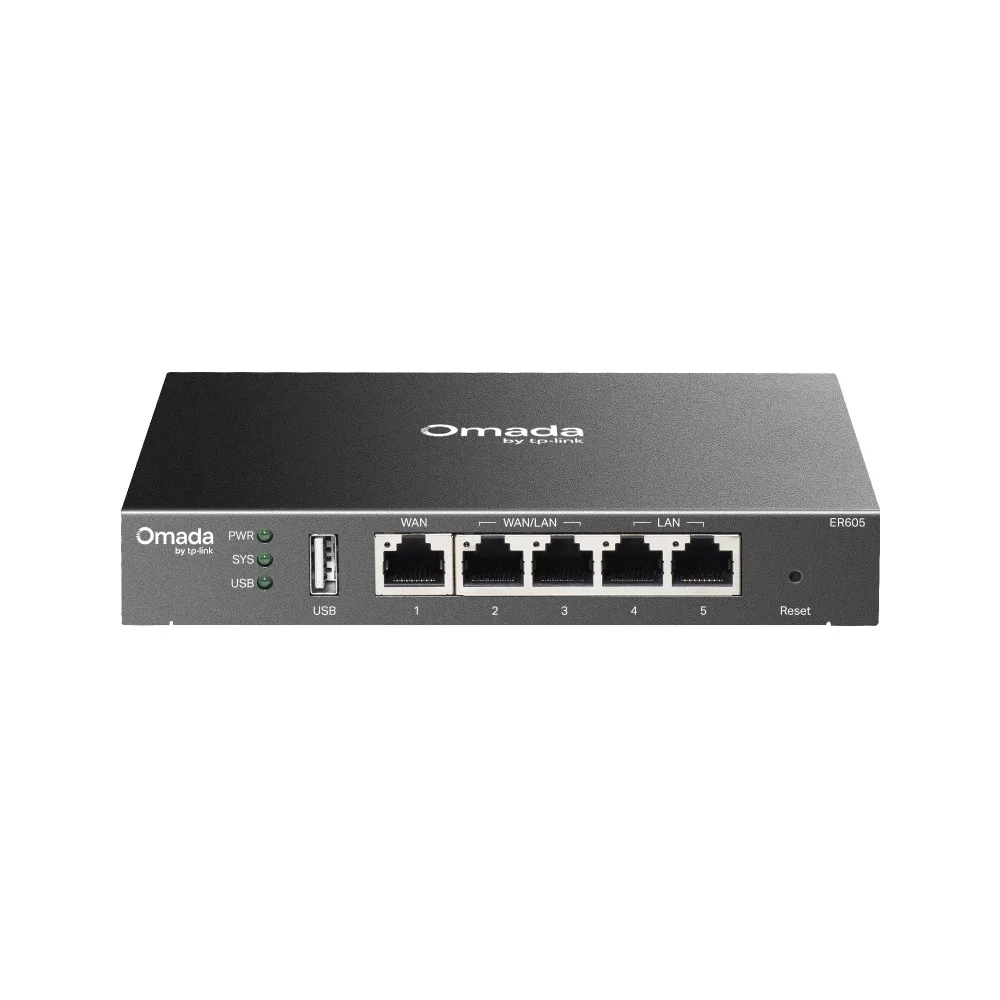 TP-Link Omada ER605 V2.8 - Router 4-port switch - 1GbE - WAN ports: 3 - wall-mountable