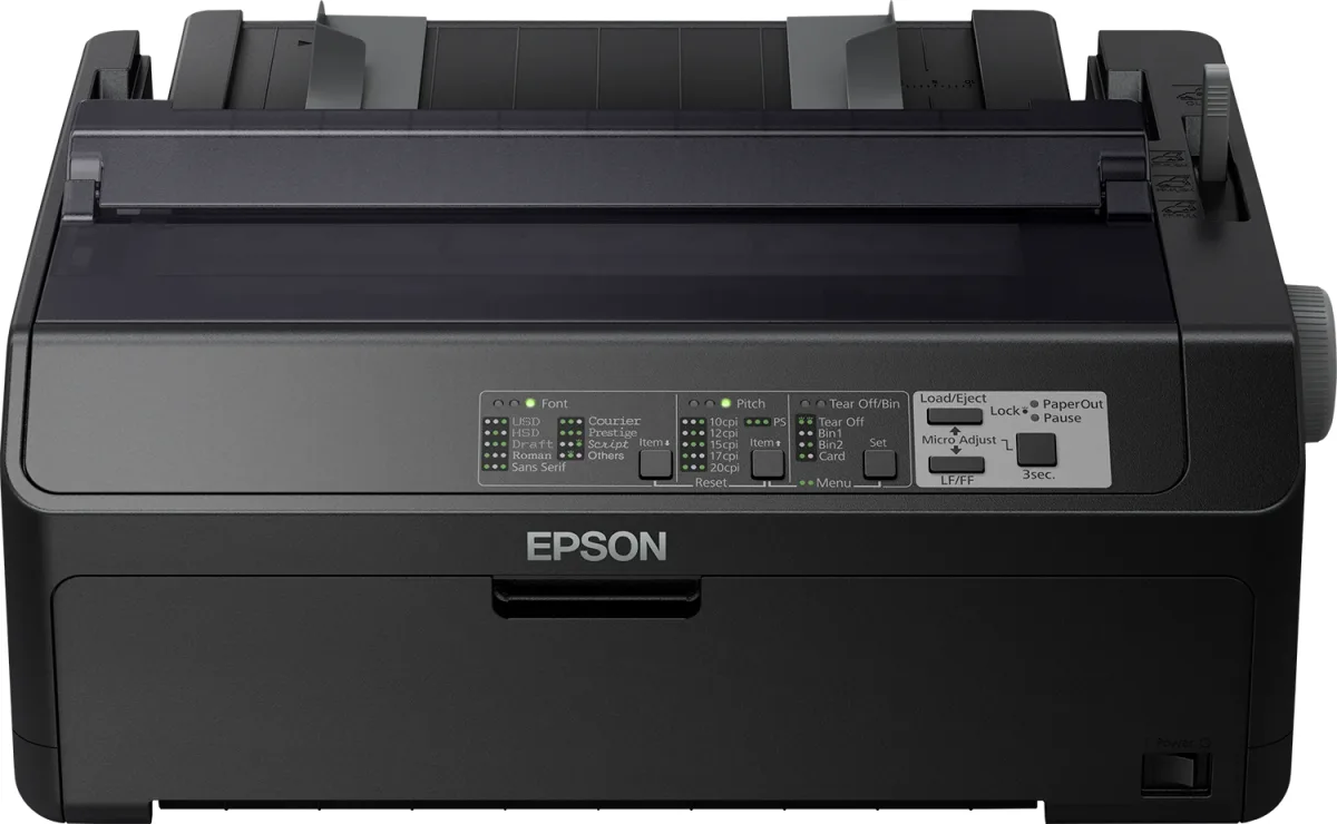 Epson LQ 590II - Printer - B/W - dot-matrix - Roll (21.6 cm), JIS B4, 254 mm (width) - 360 x 180 dpi - 24 pin - up to 584 char/sec - parallel, USB 2.0