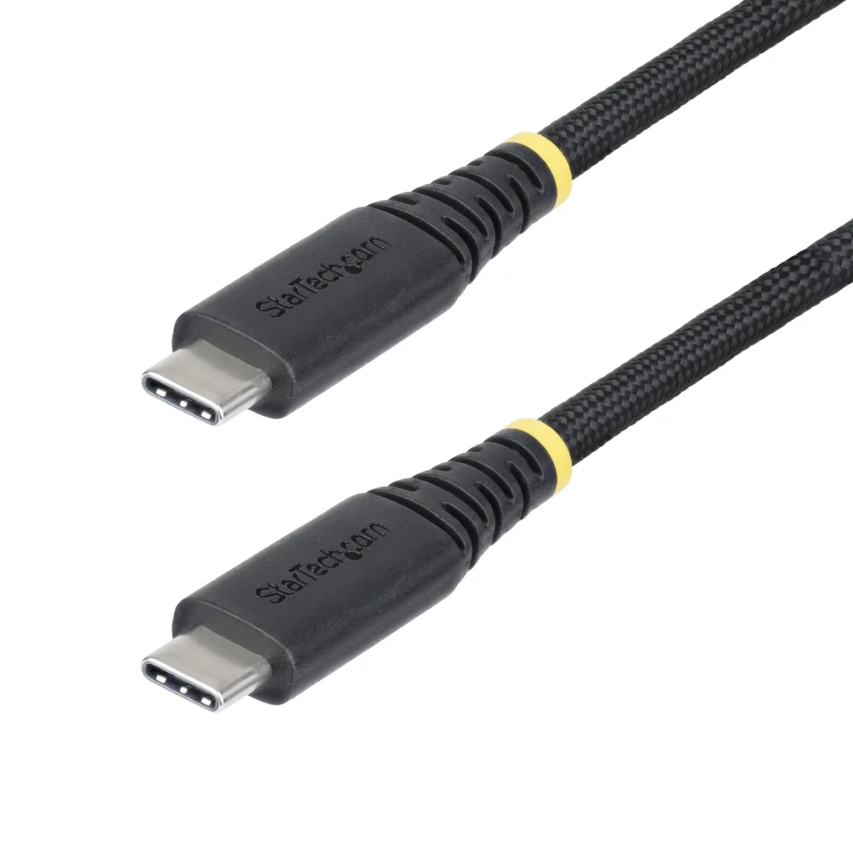 StarTech 1m USB-C Charging Cable, 240W, Silicone Jacket w/Braid - USB cable - USB-C (M) to USB-C (M) - USB 2.0 - 48 V - 5 A - 1 m - extended power range (EPR), USB Power Delivery (240W)
