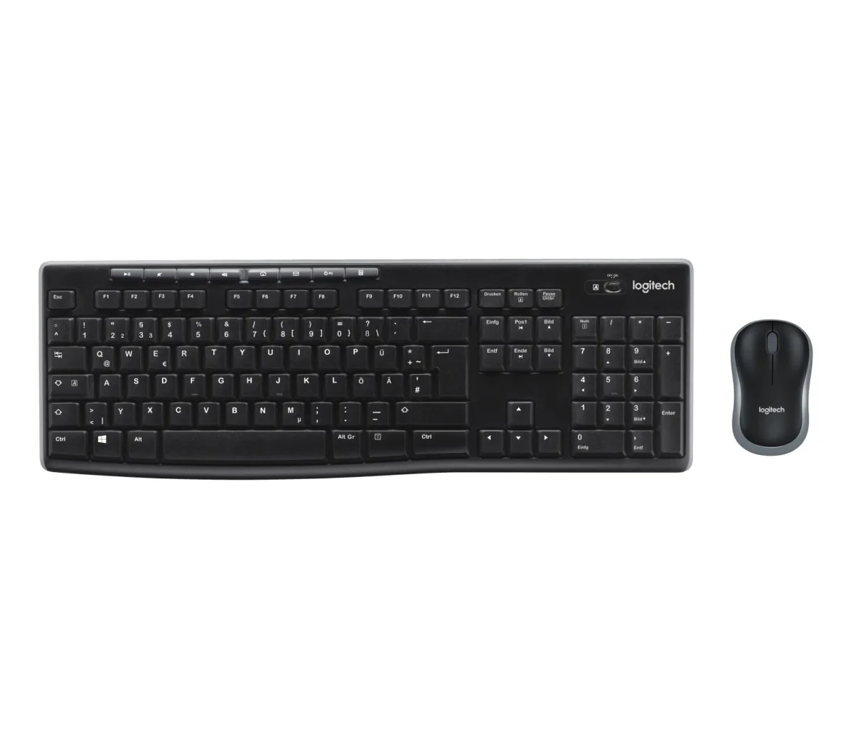 Logitech Wireless Combo MK270 - Keyboard and mouse set - 2.4 GHz - GERMAN Layout