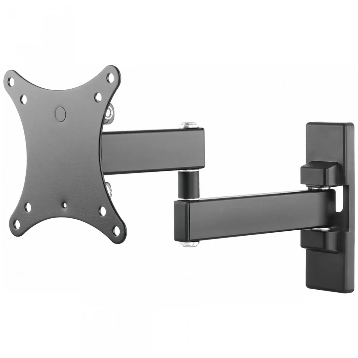 Monitor wall arm mount - fits display 13 to 27" with VESA sizes 75 x 75, 100 x 100 - sturdy cold rolled steel - after installation levelling - reach from wall 44 to 282 mm - thumbscrews for fixing display - swl 15 kg - black