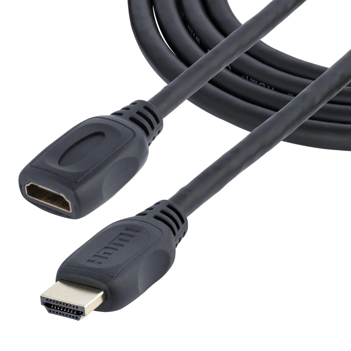Startech 2m (6ft) HDMI Extension Cable, Ultra HD HDMI Male to Female Cable, 4K HDMI Cable Extender, 4K 30Hz UHD HDMI Cable with Ethernet M/F, High Speed HDMI 1.4 Cable, 10.2Gbps - HDMI Cord Extender - HDMI extension cable - HDMI male to HDMI female - 2 m - shielded - black