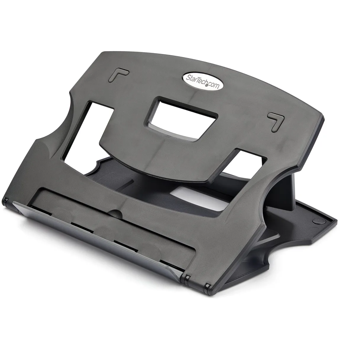 Startech Portable Laptop Stand - Adjustable Laptop Stand - Ergonomic Laptop Desk Stand - Laptop Riser for Desk (LTRISERP)