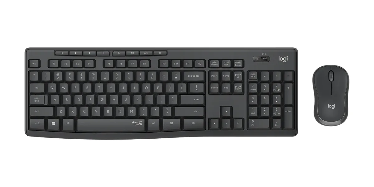 Logitech 920-009796 MK295 Silent Wireless Combo Graphite Ch Central