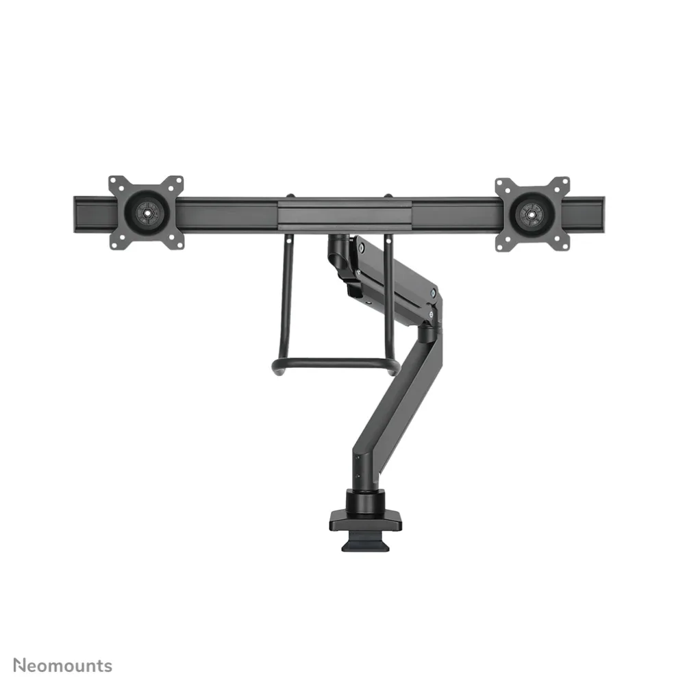 Neomounts NM-D775DX - Mounting kit - full-motion - for 2 LCD displays - black - screen size: 10"-32" - clamp mountable, grommet, desk-mountable