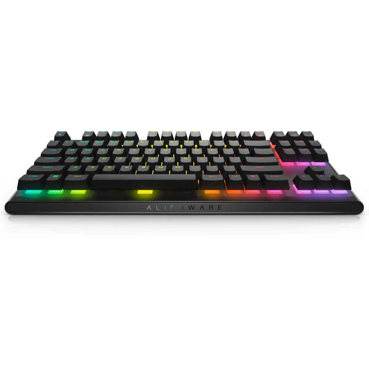 Alienware AW420K - Keyboard - tenkeyless - backlit - USB - QWERTY - US - key switch: CHERRY MX Red - lunar light