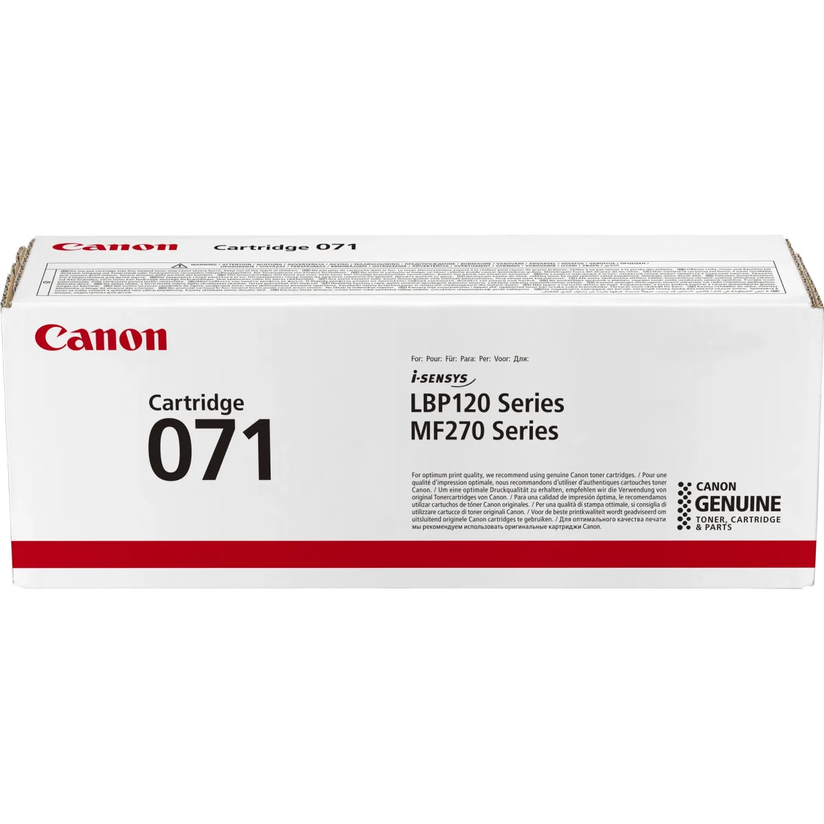 Canon 071 - Black - original - toner cartridge - for i-SENSYS LBP122dw, MF272dw