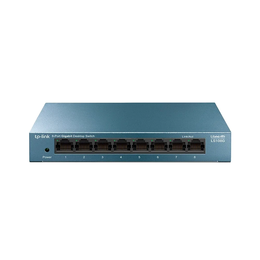 TP-Link LiteWave LS108G - Switch - unmanaged - 8 x 10/100/1000 - desktop