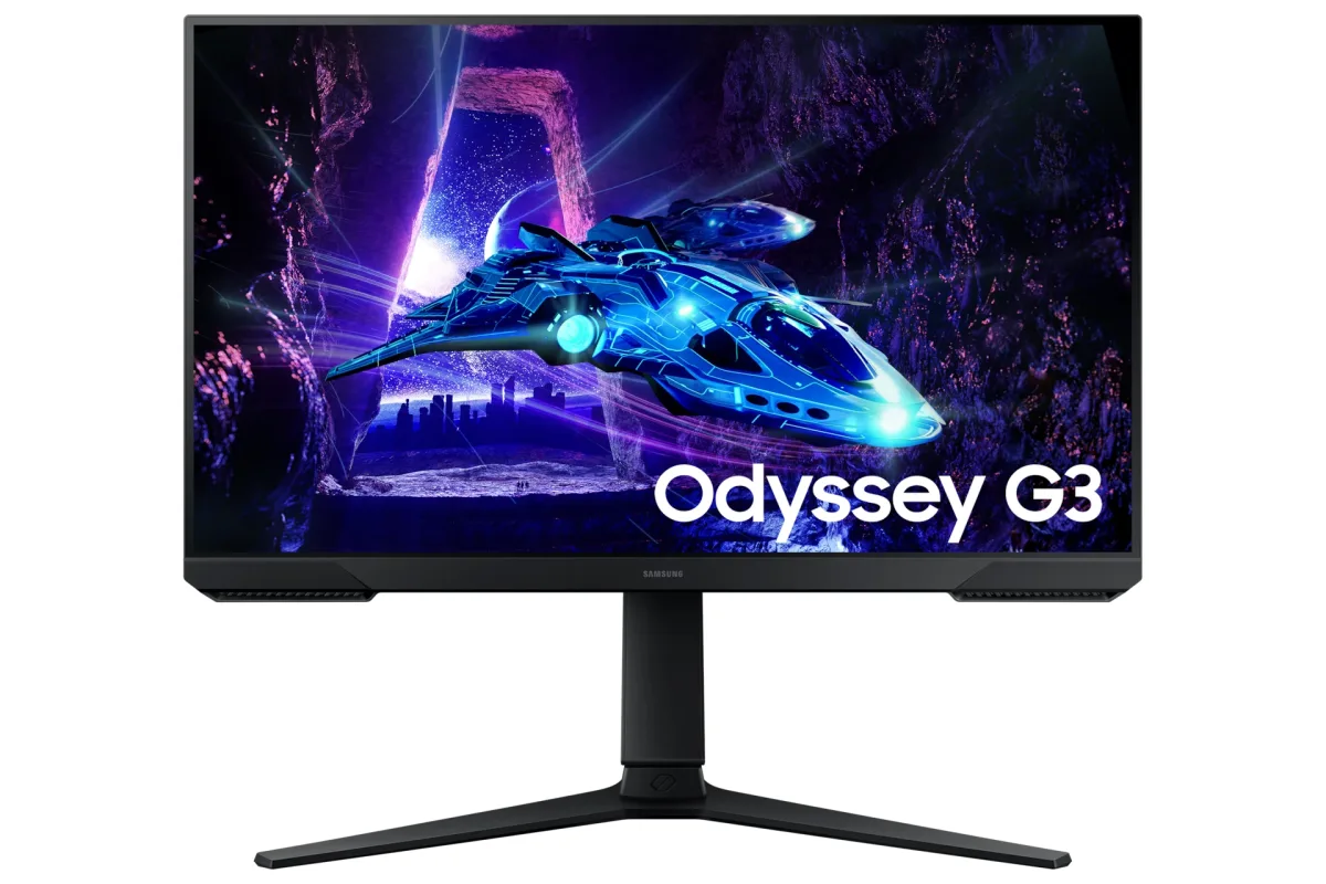 Samsung Odyssey G3 S24DG302EU - G30D Series - LED monitor - gaming - 24" - 1920 x 1080 Full HD (1080p) @ 180 Hz - VA - 250 cd/m² - 3000:1 - HDR10 - 1 ms - HDMI, DisplayPort - black