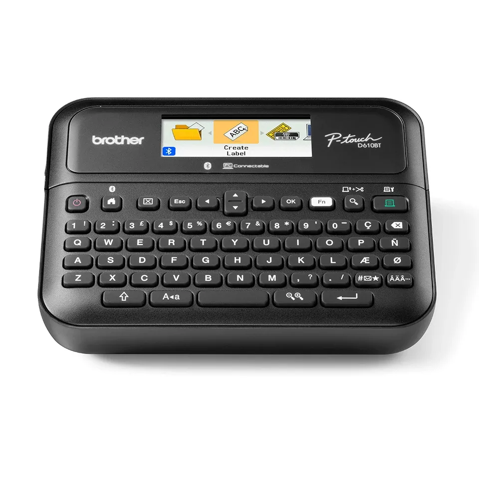 Brother PTD610BTVPZU1 PT-D610BTVP Label Printer with Carry Case Black