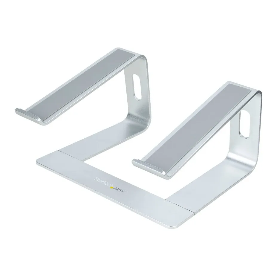Startech Laptop Stand for Desk, 5kg/11lb, Aluminum, Silver, Ergonomic - Notebook stand - 13" - 17" - silver