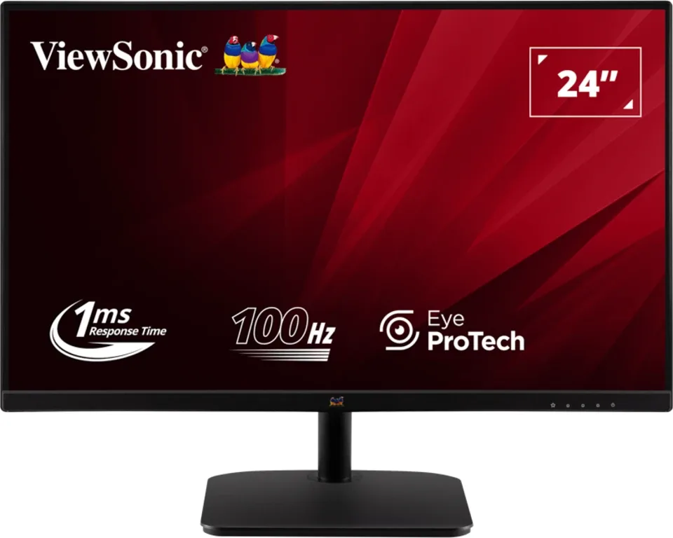 ViewSonic VA2432-H-2 - LED monitor - 24" (23.8" viewable) - 1920 x 1080 Full HD (1080p) - IPS - 250 cd/m² - 1000:1 - 1 ms - HDMI
