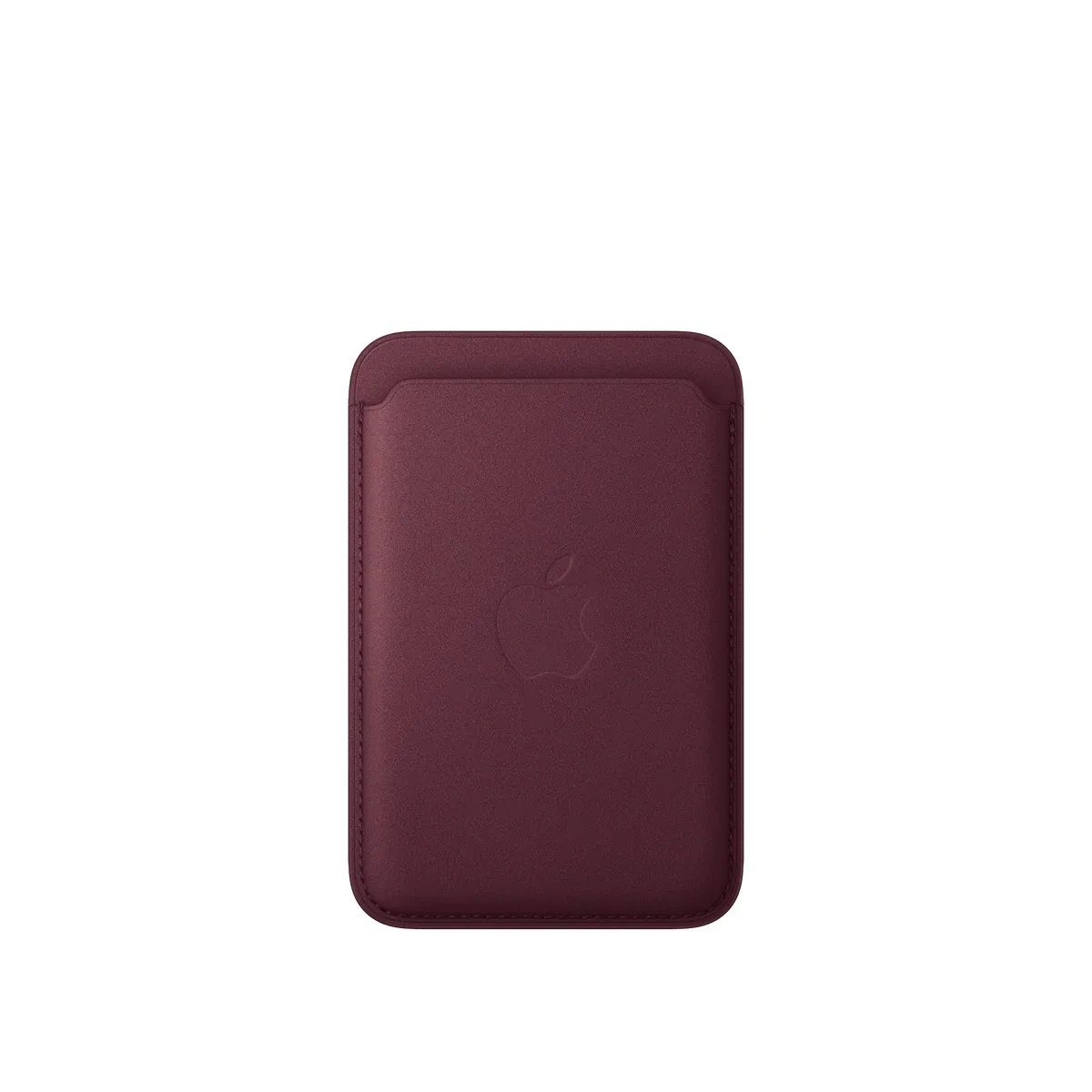 Apple - Wallet for mobile phone / credit card - MagSafe compatibility - microtwill, FineWoven - burgundy - for iPhone 12, 13, 14, 15, 16, 16e, 17, 17e, 18, Air