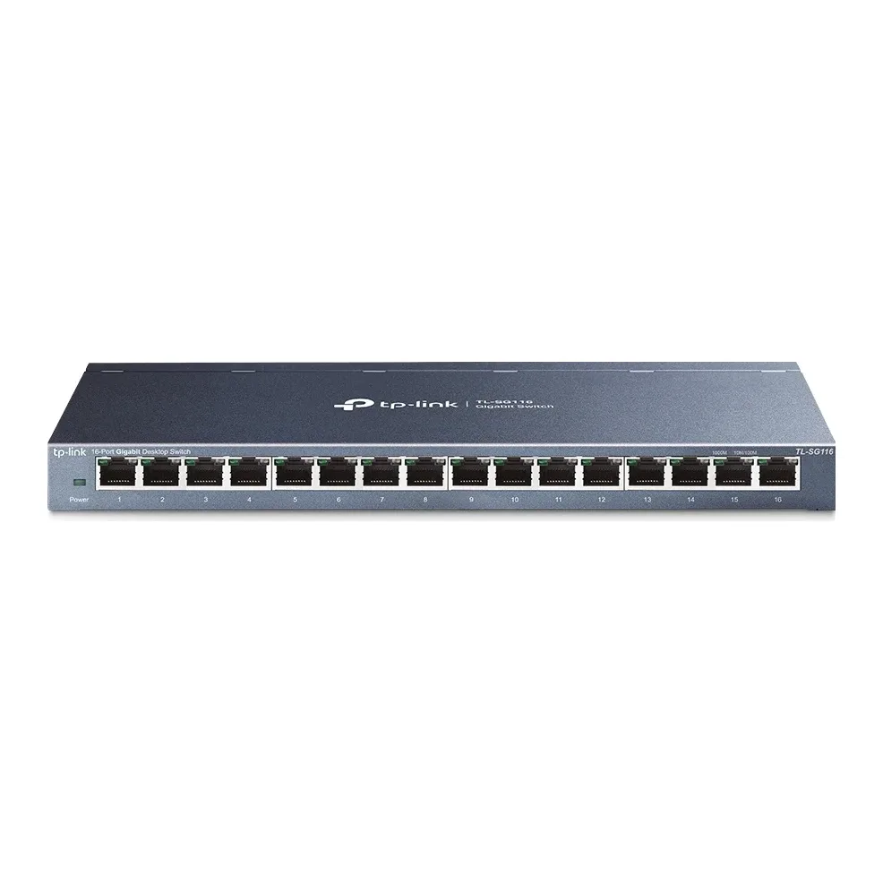 TP-Link TL-SG116 16-Port Metal Gigabit Desktop Network Switch