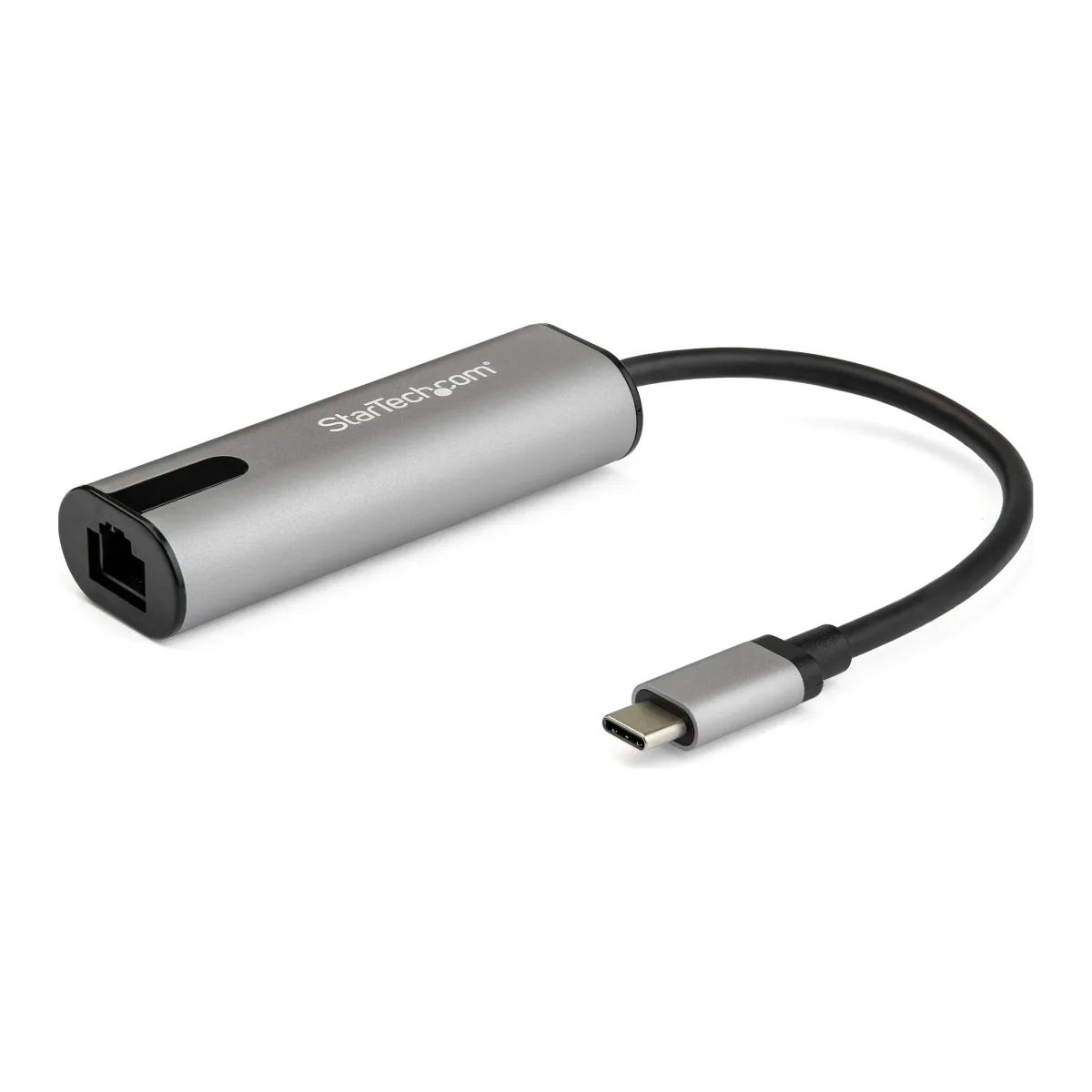 Startech 2.5GbE USB C to Ethernet Adapter NBASE-T NIC, USB 3.0 Type C 2.5/1 Gigabit/100 Mbps Multi Speed Network/USB 3.1 Laptop to RJ45/LAN Thunderbolt 3 Compatible/MacBook Pro Surface - Type-C to Ethernet - Network adapter - USB-C - 10M/100M/1G/2.5 Gigabit Ethernet x 1 + USB 3.0 - black, space grey