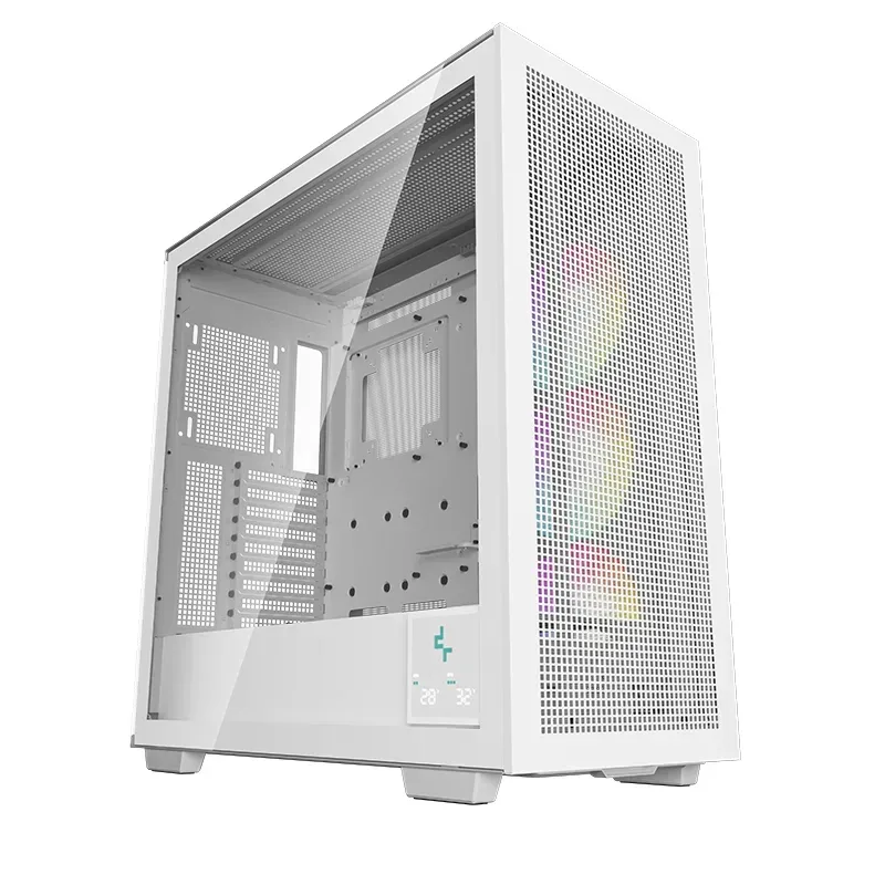 DeepCool Morpheus Case, Gaming, White, Full Tower, 4 x USB 3.0 / 1 x USB Type-C, Tempered Glass Side Window Panel, 1x 420mm ARGB side fan, Mini-ITX / M-ATX / ATX / E-ATX