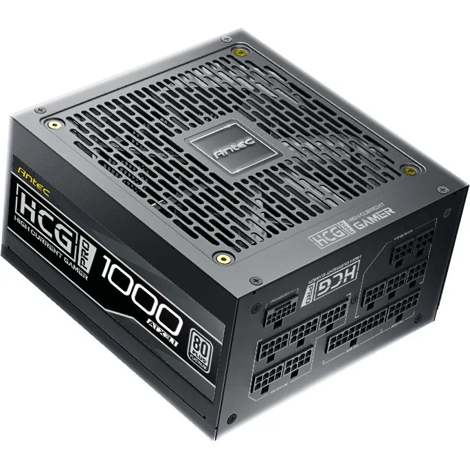 Antec HCG1000 PRO Platinum ATX 3.1 Power Supply - 1000W, Fully Modular, 80 PLUS Platinum Certified, Silent Fan, High-Performance Gaming PSU