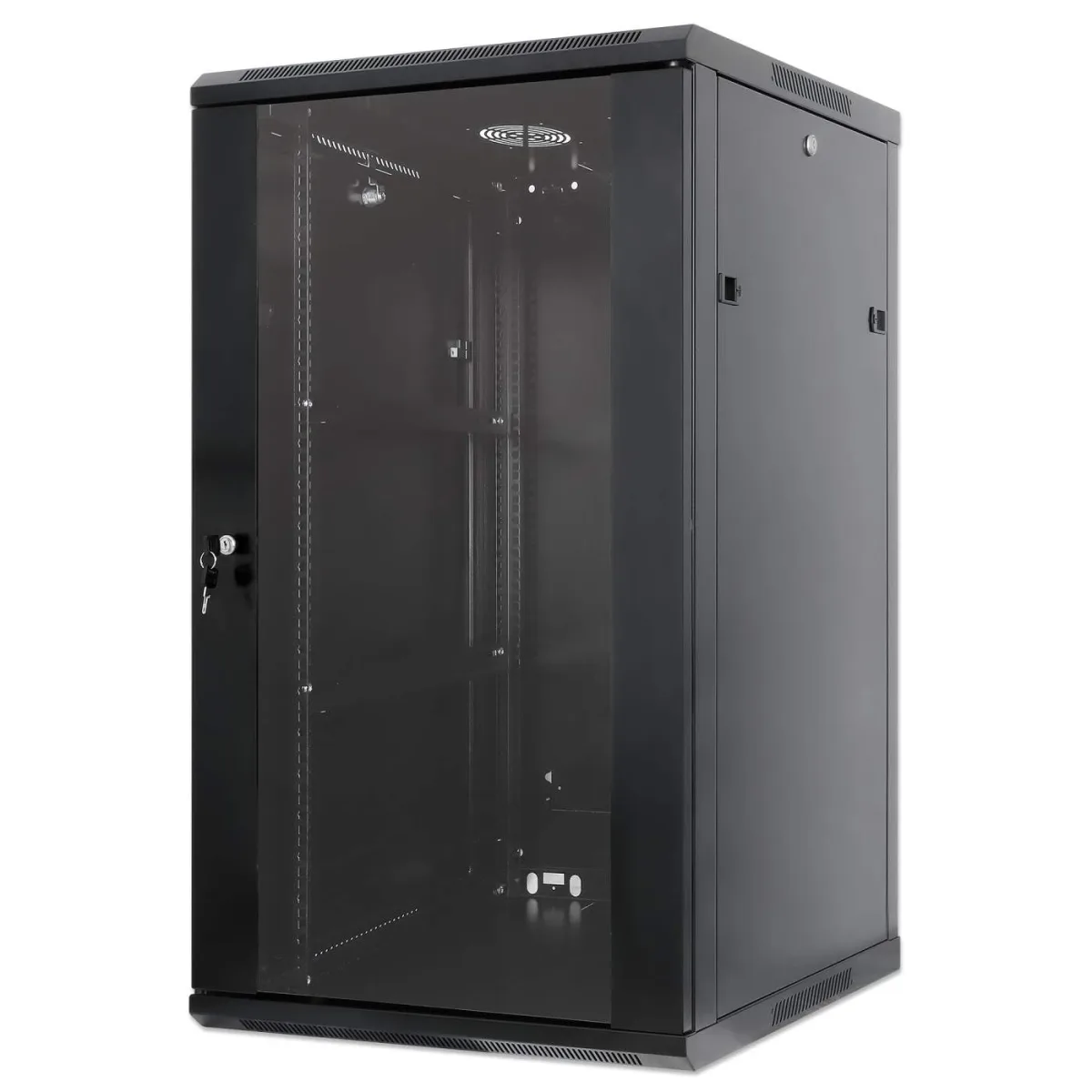 Intellinet 712057 Network Cabinet Wall Mount 20U- (Standard 600MM Black Assembled