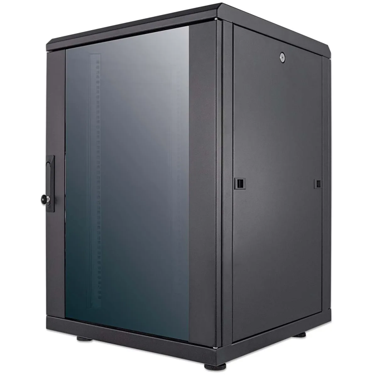Intellinet 713061 Network Cabinet Free Standing- 16U (Standard 600MM Black Flatp