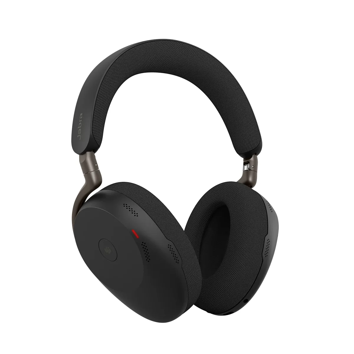 Jabra Evolve3 85 MS - Headset - full size - Bluetooth - wireless - active noise cancelling - 3.5 mm jack, USB-C via Bluetooth adapter - noise isolating - black - with wireless charging pad - Certified for Microsoft Teams