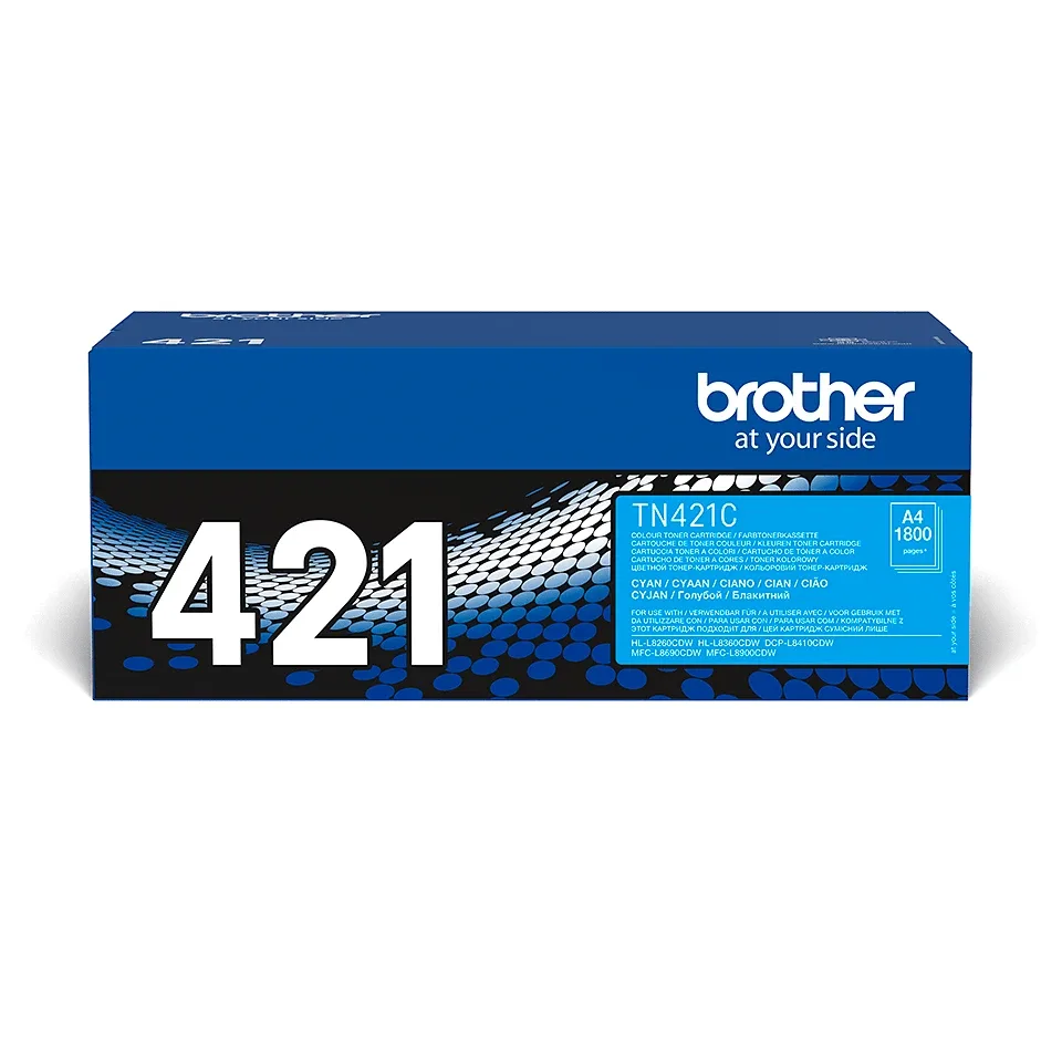 Brother TN421C - Cyan - original - toner cartridge - for Brother DCP-L8410CDW, DCP-L8410CDWT, HL-L8360CDWMT, MFC-L8690CDW