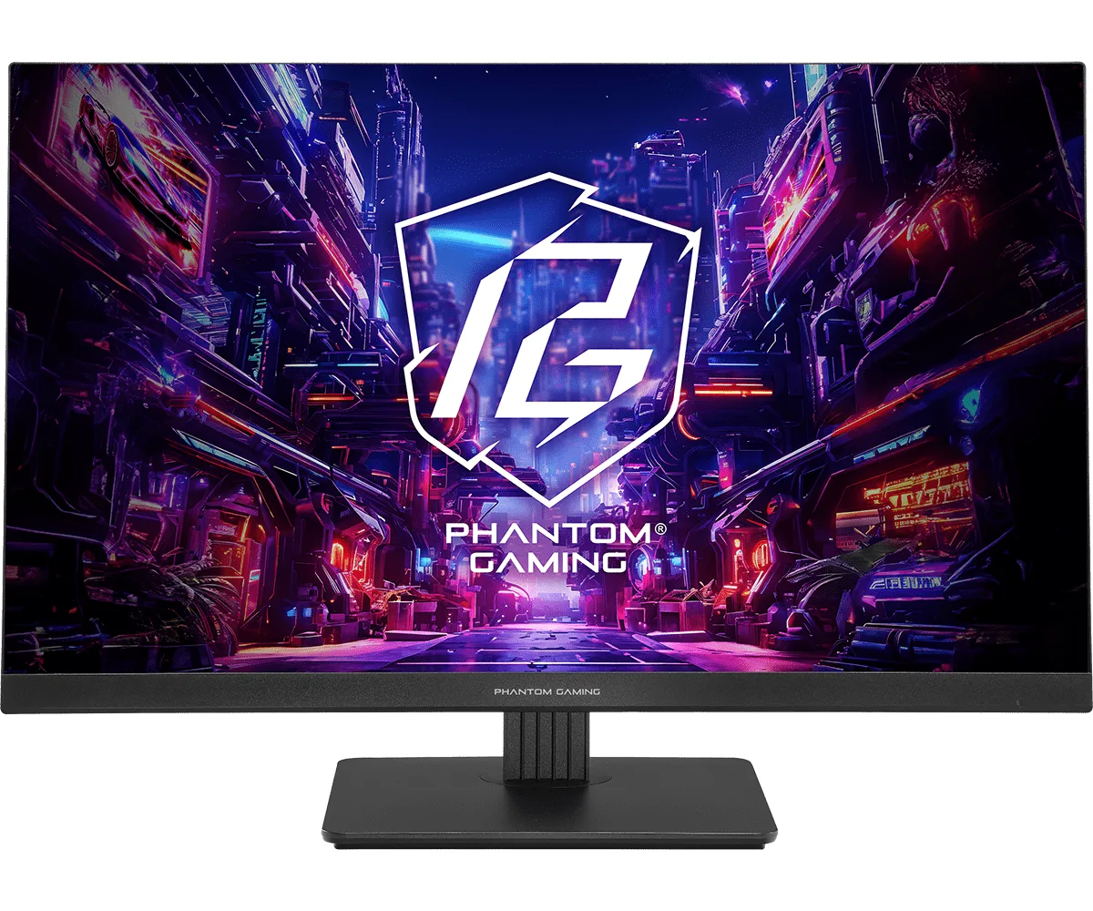 ASRock Phantom Gaming PG27FFT1B 27 Inch FHD (1920 x 1080) IPS Gaming Monitor, 180Hz 1ms (MPRT) Response Time, 2 x HDMI 2.0, 1 x DisplayPort 1.2, with Speakers