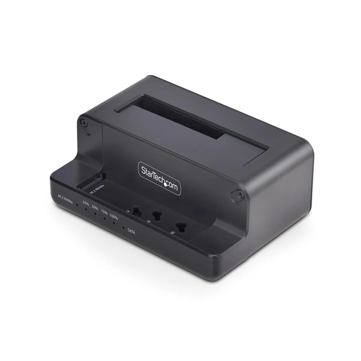 StarTech M.2 NVMe to 2.5/3.5" SATA Drive Duplicator, Dual Bay Cloner - Solid state / hard drive duplicator - 2 bays (SATA-600 / PCI Express (NVMe)) - TAA Compliant