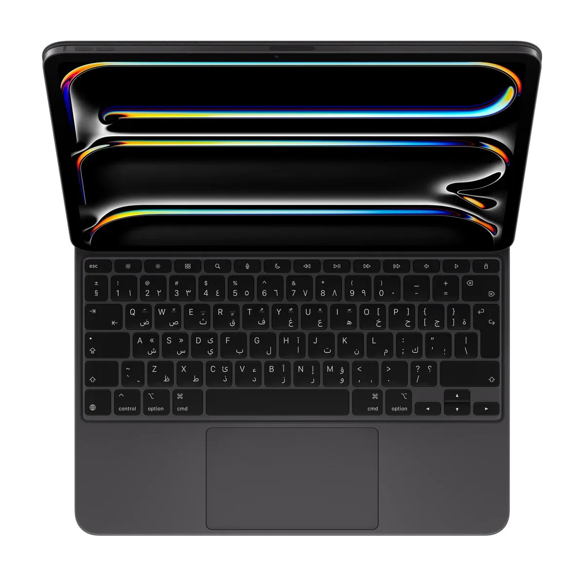 Apple Magic Keyboard - Keyboard and folio case - with trackpad - backlit - Apple Smart connector - QWERTY - Arabic/English - black - for 13-inch iPad Pro (M4, M5)