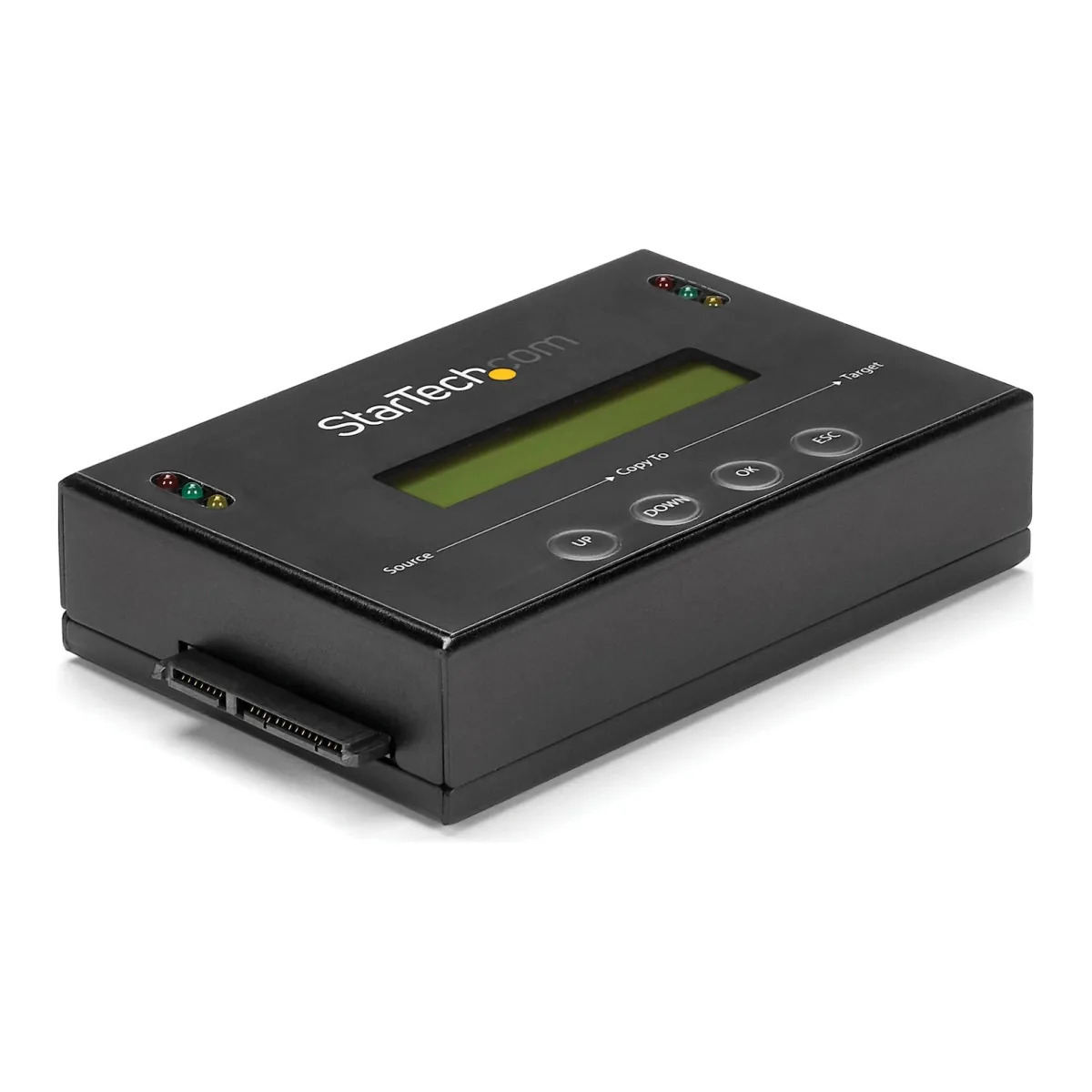 StarTech 1:1 Hard Drive Duplicator and Eraser for 2.5" & 3.5" SATA HDD SSD - LCD & RS-232  - 14GBpm Duplication Speed - Cloner & Wiper (SATDUP11)