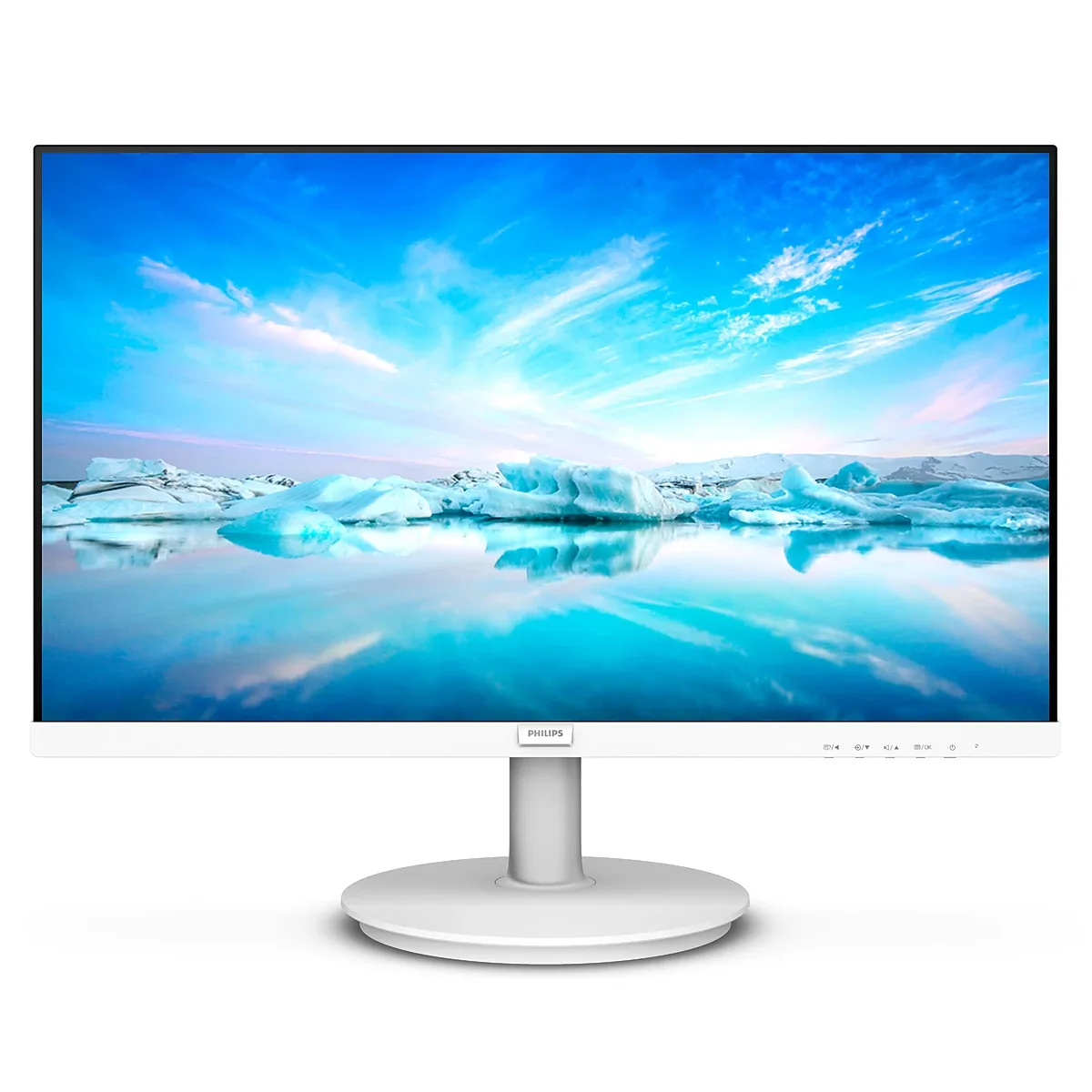 Philips V-line 271V8AW - LED monitor - 27" - 1920 x 1080 Full HD (1080p) @ 75 Hz - IPS - 250 cd/m² - 1000:1 - 4 ms - HDMI, VGA - speakers - textured white