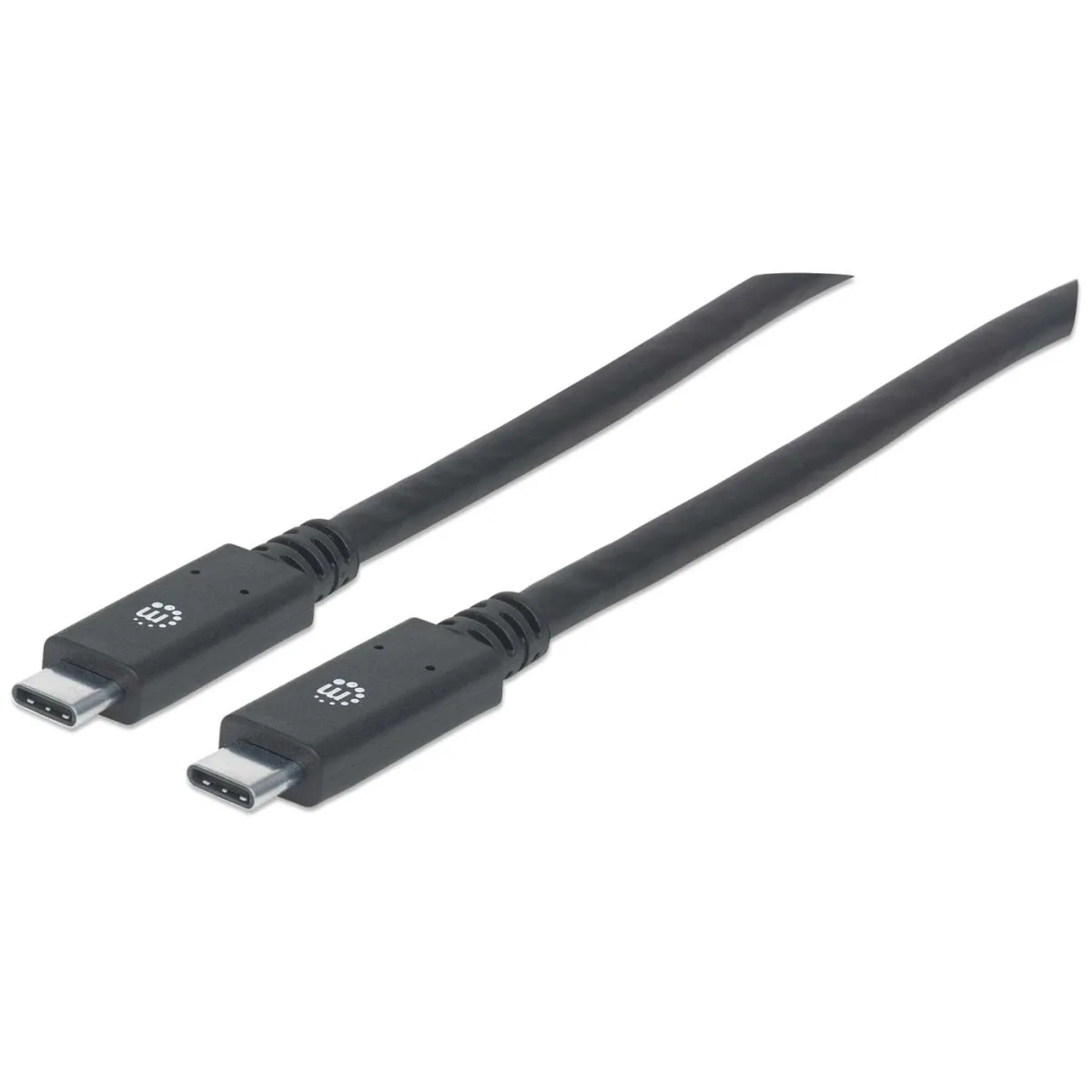Manhattan 354905 USB-C Cable 2M Male/Male- 5GBPS (USB 3.0) Black Polybag