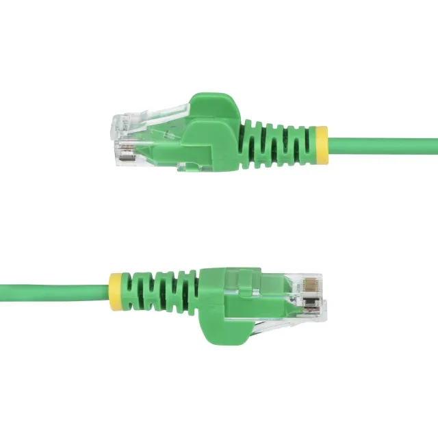 Startech 15m Green Slim CAT6 Ethernet Cable, Snagless, 28AWG, LSZH - Patch cable - RJ-45 (M) to RJ-45 (M) - 15 m - 3.6 mm - UTP - CAT 5/5e/6 - IEEE 802.3bt - halogen-free, snagless, stranded copper - green