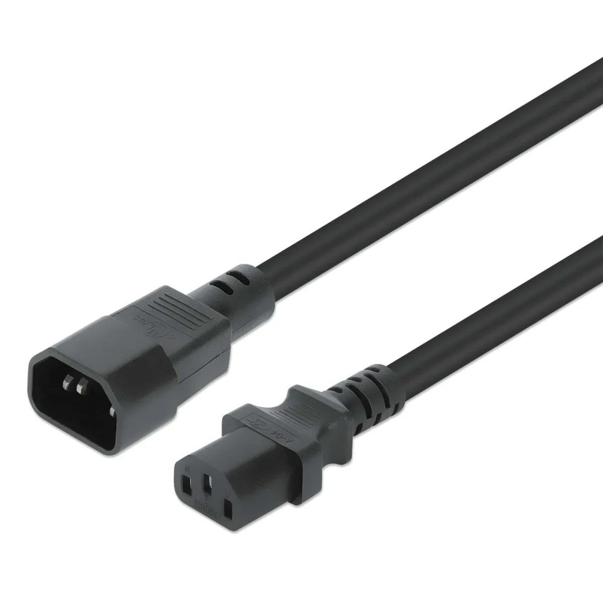 Manhattan 352673 Power Cable/Cord Monitor/CPU- C14/C13 1M M/F Kettle Lead
