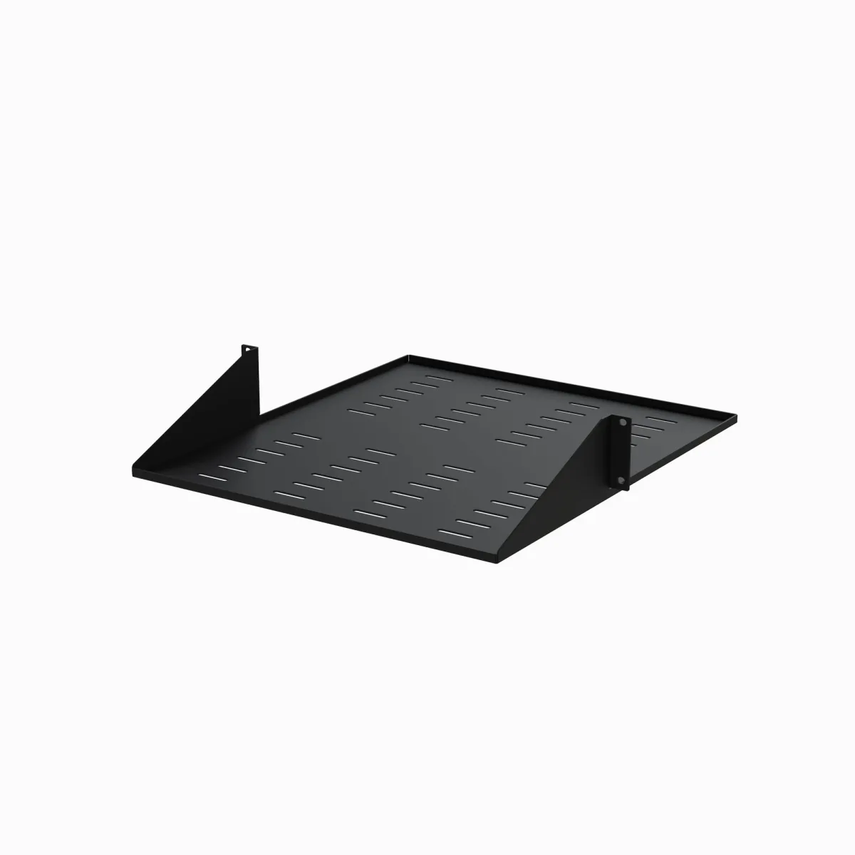 Startech 2U Vented 19" 2-Post Network Rack Cabinet Shelf, 20in Deep Center Mount Cantilever Tray Rackmount Shelf for AV/Data Equipment Enclosure with Cage Nuts & Screws 75lb Capacity - 2U Fixed Rack Shelf (CABSHF2POSTV2)
