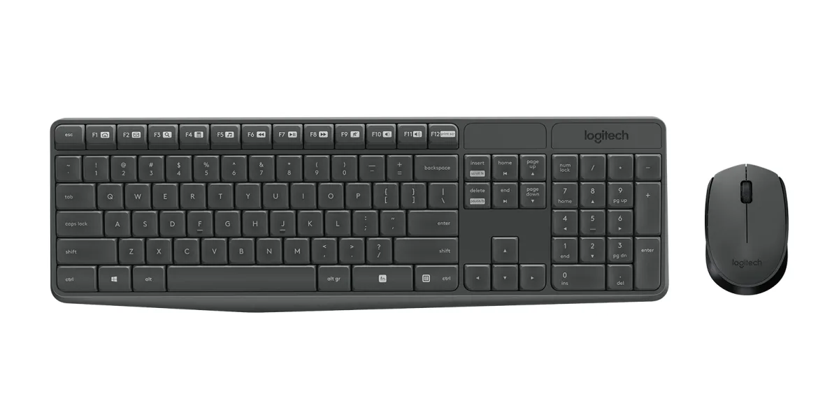 MK235 WIRELESS KEYBOARD / MOUSE GREY-BGR-2.4GHZ-INTNL