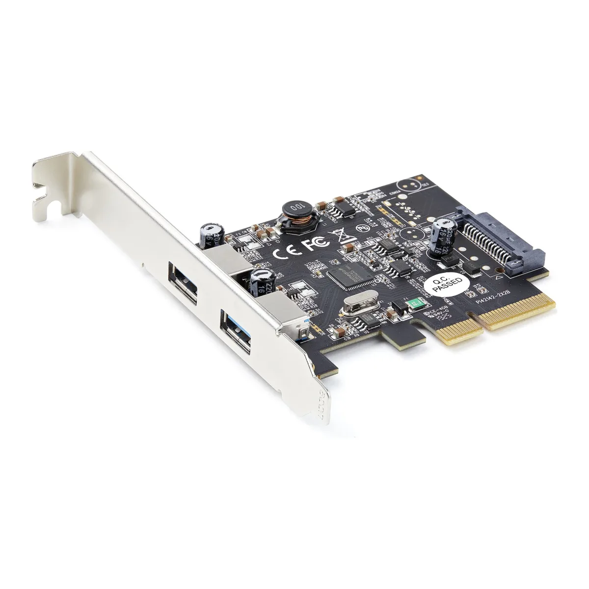 Startech 2-Port USB PCIe Card 10Gbps/port - USB 3.1/3.2 Gen 2 Type-A PCI Express 3.0 x2 Host Controller Expansion Card - Windows/Linux - USB adapter - PCIe 3.0 x4 low profile - USB-C 3.1 Gen 2 x 2 - TAA Compliant