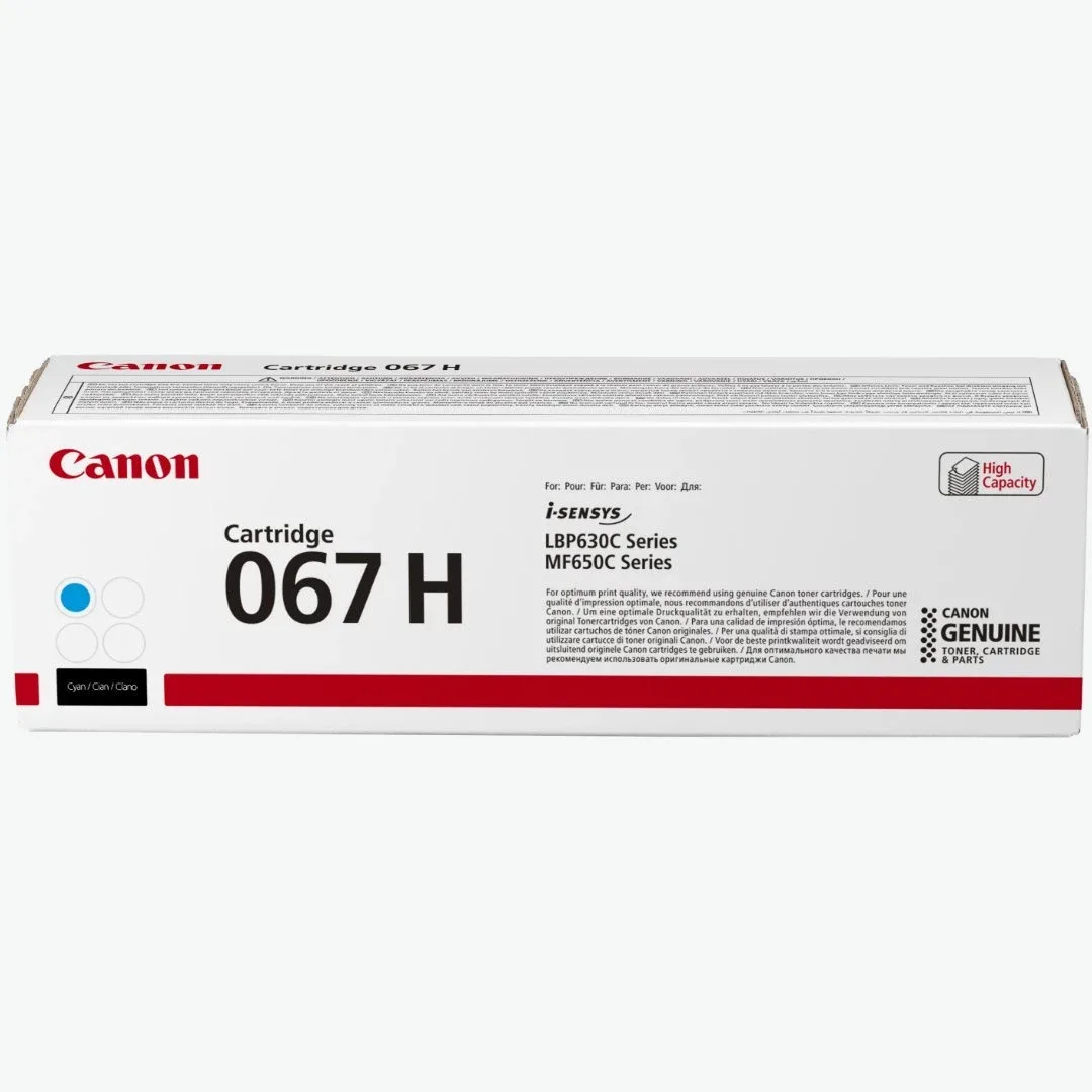 Canon 067 H - High capacity - cyan - original - toner cartridge - for i-SENSYS MF651Cw
