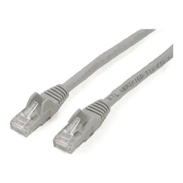 Startech 2m CAT6 Ethernet Cable, 10 Gigabit Snagless RJ45 650MHz 100W PoE Patch Cord, CAT 6 10GbE UTP Network Cable w/Strain Relief, Grey, Wiring is UL Certified/TIA - Category 6 - 24AWG (N6PATC2MGR) - Patch cable - RJ-45 (M) to RJ-45 (M) - 2 m - UTP - CAT 6 - snagless - grey