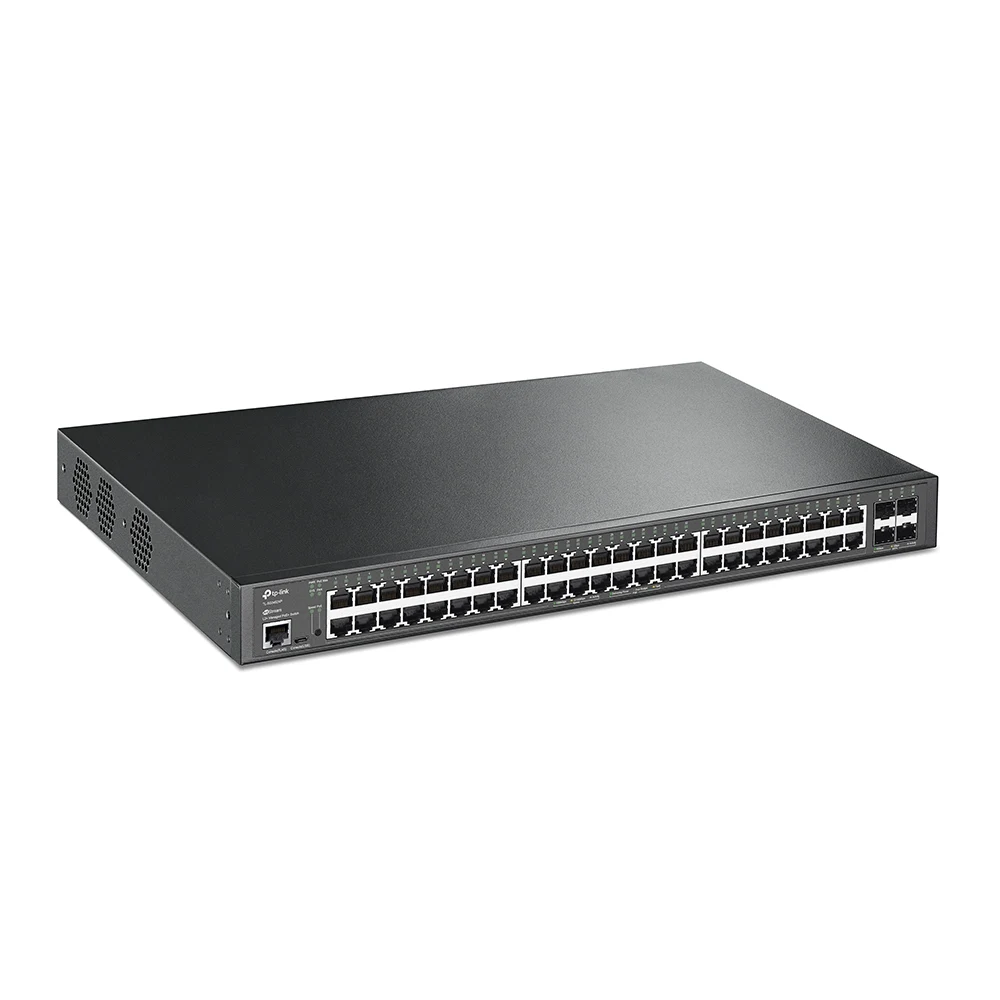 TP-Link JetStream TL-SG3452X 48-Port Metal Gigabit L2+ Managed Switch with 4 10GE SFP+ Slots