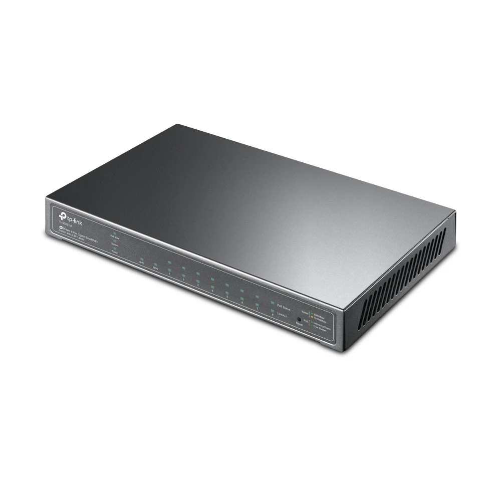 TP-Link JetStream TL-SG2210P 10-Port Metal Gigabit Smart Switch with 8-Port PoE+ (61W)