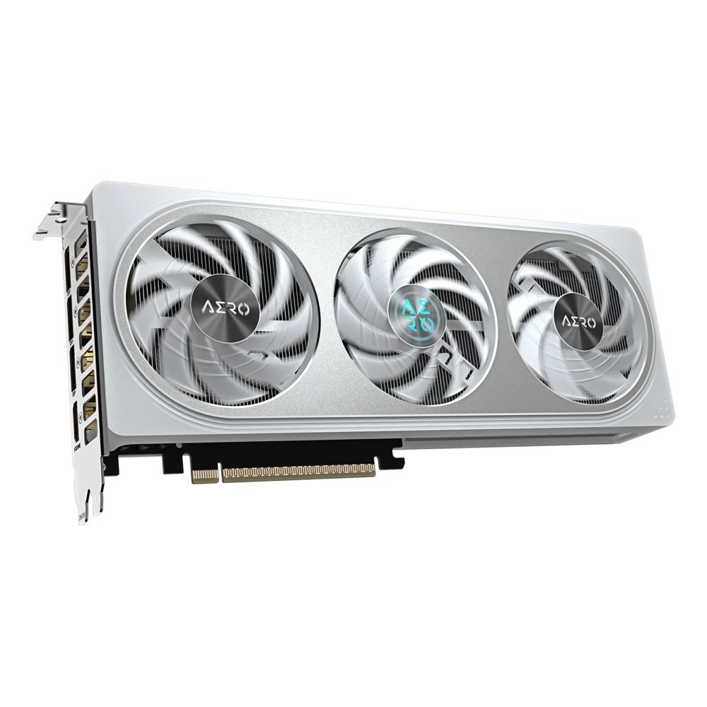 Gigabyte NVIDIA GeForce RTX 5060 Ti AERO OC 16GB GDDR7 Graphics Card, 4608 CUDA Cores, 2647 MHz Core Clock, Triple Fan, 3x DisplayPorts / 1x HDMI Port