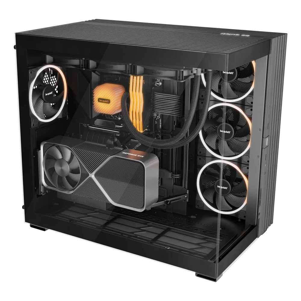 be-quiet! Light Base 900 FX, Black, Full Tower E-ATX Case, Massive ARGB LED Strip, Full Windowed Design, 4 Light Wings 140mm PWM fans included