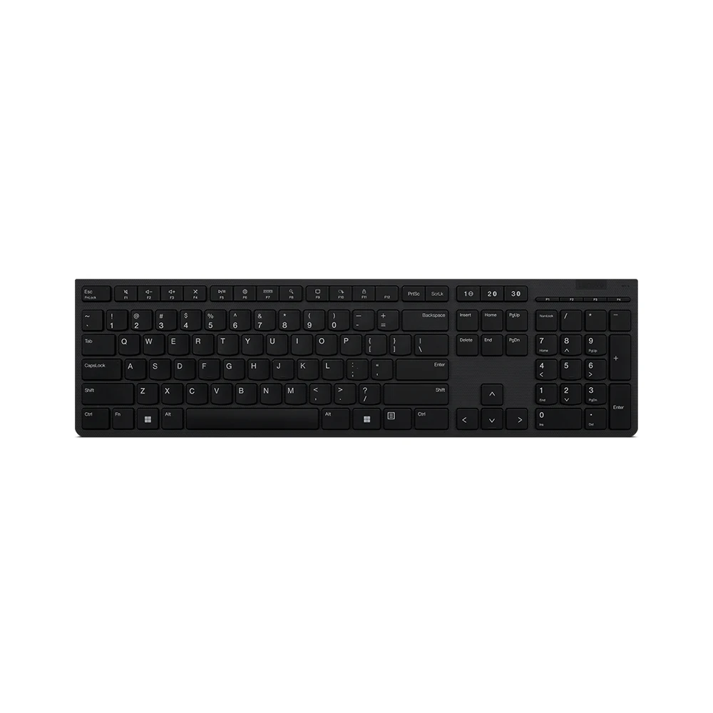 Lenovo Professional - Keyboard - wireless - Bluetooth, 2.4 GHz - QWERTY - UK - grey - brown box