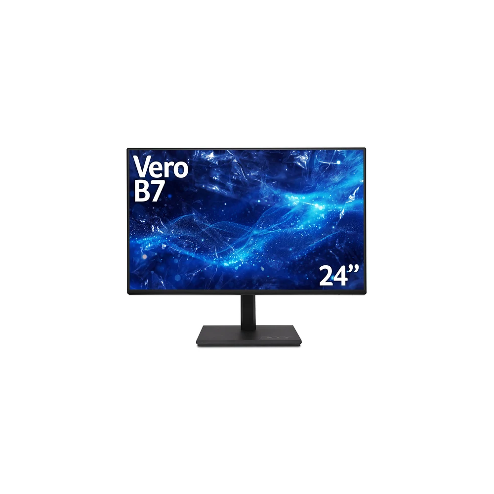 Acer Vero B247Y Gbmiprzx - B7 Series - LCD monitor - 24" (23.8" viewable) - 1920 x 1080 Full HD (1080p) @ 120 Hz - 250 cd/m² - 4 ms - HDMI, VGA, DisplayPort - speakers - black